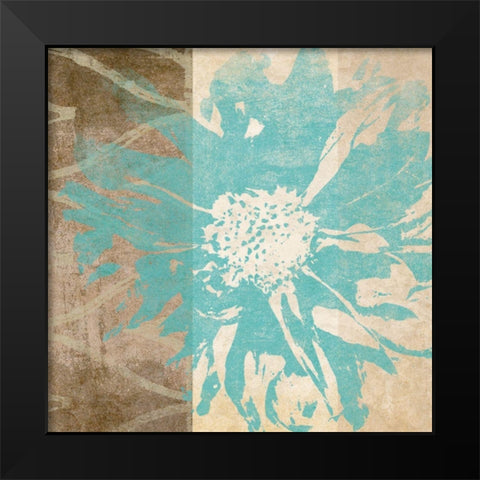 Flower Flake I Black Modern Wood Framed Art Print by Saunders, Alonzo