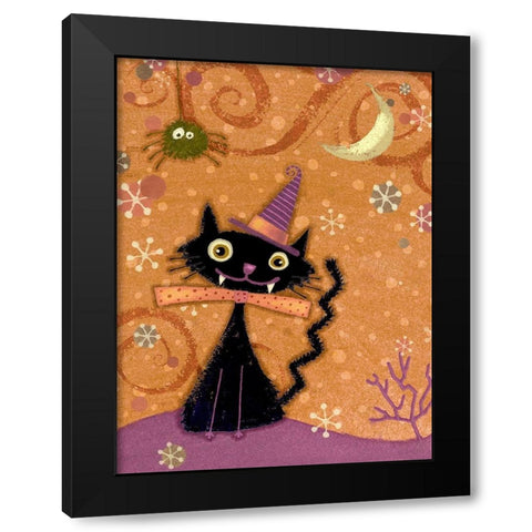 EEK I Black Modern Wood Framed Art Print with Double Matting by Eisner, Viv