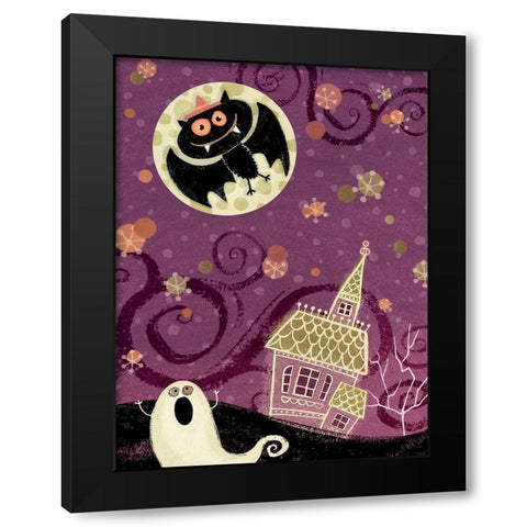 EEK II Black Modern Wood Framed Art Print with Double Matting by Eisner, Viv