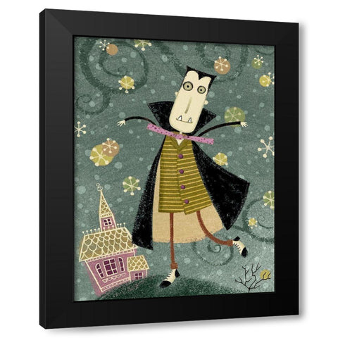 EEK III Black Modern Wood Framed Art Print by Eisner, Viv