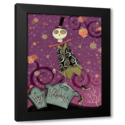 EEK V Black Modern Wood Framed Art Print with Double Matting by Eisner, Viv