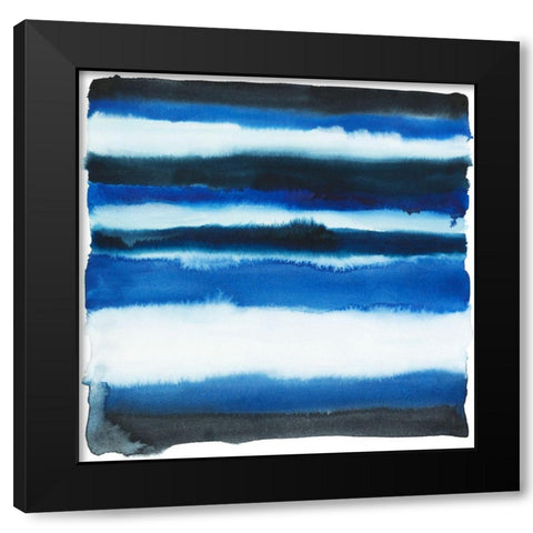 Run Off I Black Modern Wood Framed Art Print with Double Matting by Popp, Grace