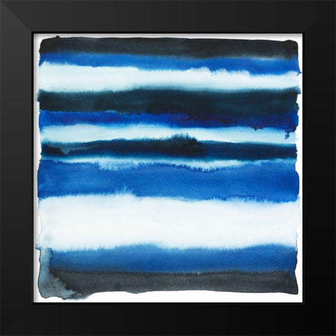 Run Off I Black Modern Wood Framed Art Print by Popp, Grace