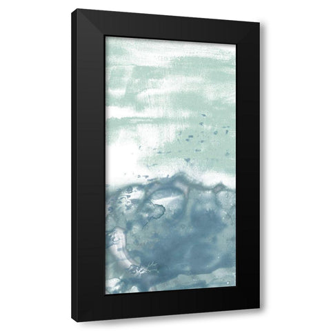 Sea Spray Horizon I Black Modern Wood Framed Art Print by Vess, June Erica