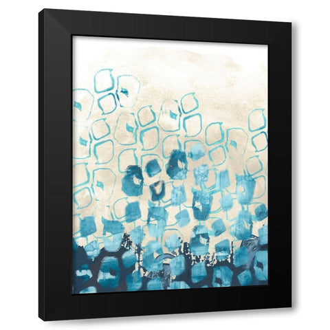 Pattern Shore II Black Modern Wood Framed Art Print with Double Matting by Vess, June Erica
