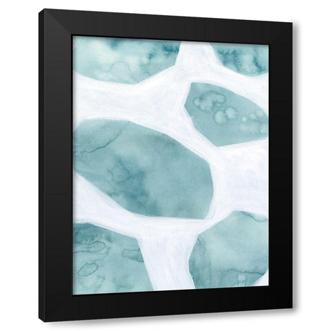 Stone Sliver II Black Modern Wood Framed Art Print with Double Matting by Popp, Grace