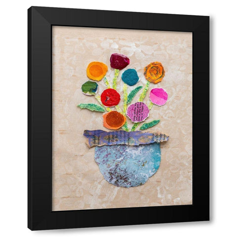 Flower Pot IV Black Modern Wood Framed Art Print by St. Hilaire, Elizabeth