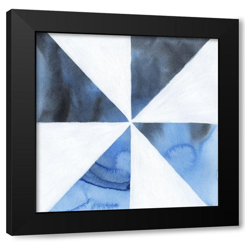 Blue Screen I Black Modern Wood Framed Art Print by Popp, Grace