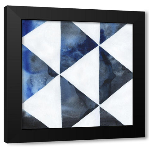 Blue Screen III Black Modern Wood Framed Art Print by Popp, Grace
