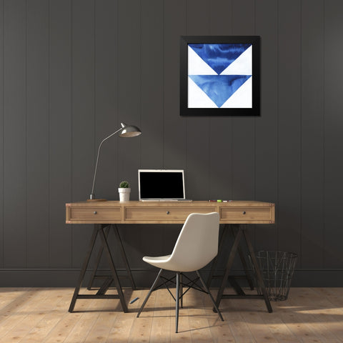 Blue Screen VI Black Modern Wood Framed Art Print by Popp, Grace