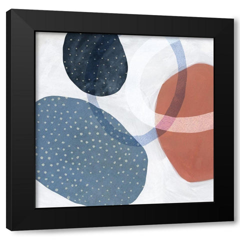 In Orbit I Black Modern Wood Framed Art Print with Double Matting by Scarvey, Emma