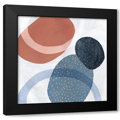 In Orbit II Black Modern Wood Framed Art Print with Double Matting by Scarvey, Emma