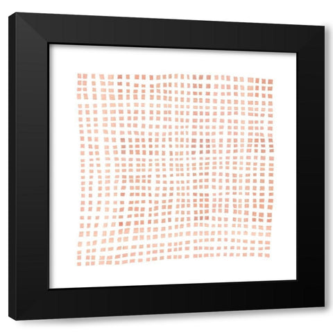 Woven I Black Modern Wood Framed Art Print with Double Matting by Scarvey, Emma