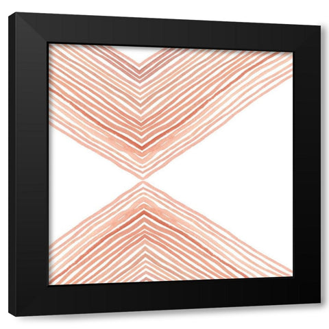 Pink Apogee I Black Modern Wood Framed Art Print by Scarvey, Emma