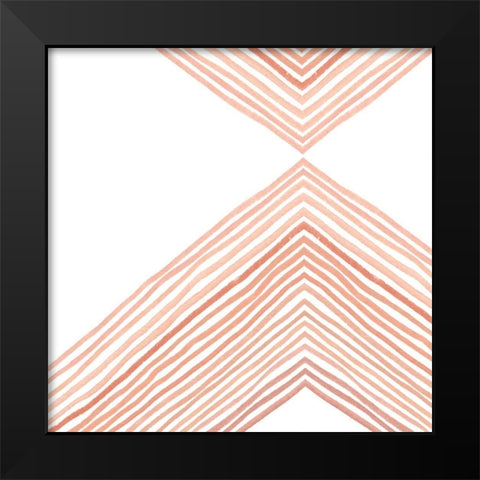 Pink Apogee II Black Modern Wood Framed Art Print by Scarvey, Emma