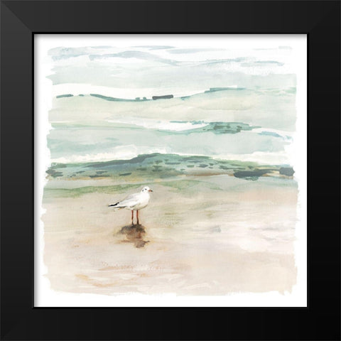 Seagull Cove I Black Modern Wood Framed Art Print by Borges, Victoria