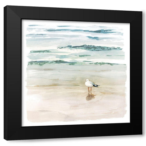Seagull Cove II Black Modern Wood Framed Art Print by Borges, Victoria