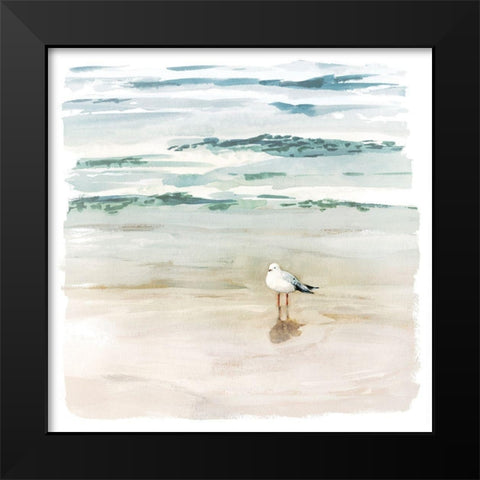 Seagull Cove II Black Modern Wood Framed Art Print by Borges, Victoria