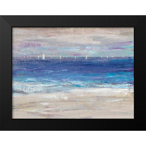 Distant Regatta I Black Modern Wood Framed Art Print by OToole, Tim