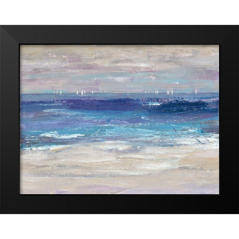 Distant Regatta II Black Modern Wood Framed Art Print by OToole, Tim