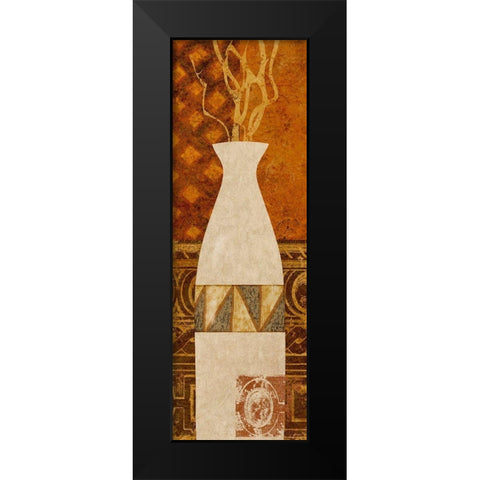 Ethnic Vase II Black Modern Wood Framed Art Print by Saunders, Alonzo