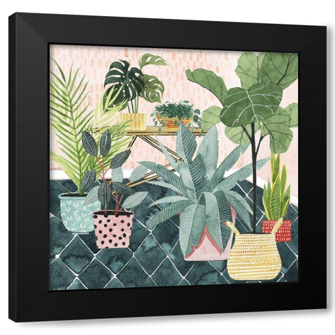 Modern Jungle I Black Modern Wood Framed Art Print by Popp, Grace