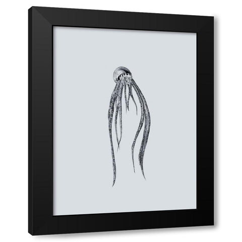 Marine Life I Black Modern Wood Framed Art Print by Wang, Melissa