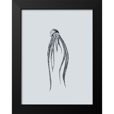 Marine Life I Black Modern Wood Framed Art Print by Wang, Melissa