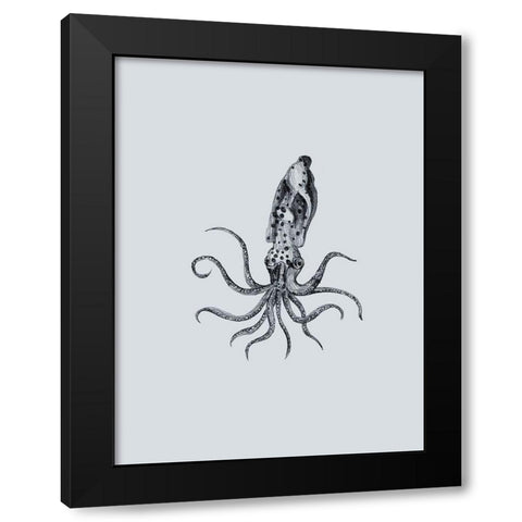 Marine Life II Black Modern Wood Framed Art Print with Double Matting by Wang, Melissa