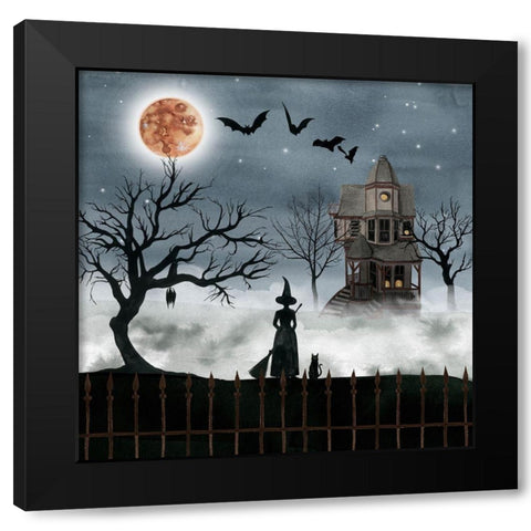Harvest Moon I Black Modern Wood Framed Art Print with Double Matting by Popp, Grace