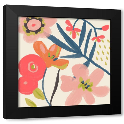 Lyla Grace I Black Modern Wood Framed Art Print with Double Matting by Zarris, Chariklia