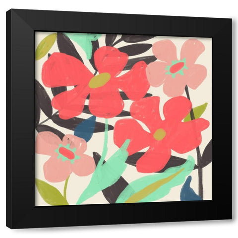 Lyla Grace II Black Modern Wood Framed Art Print with Double Matting by Zarris, Chariklia