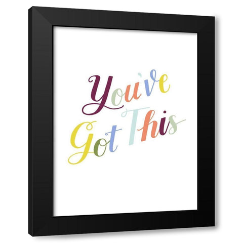 Be Yourself II Black Modern Wood Framed Art Print by Popp, Grace