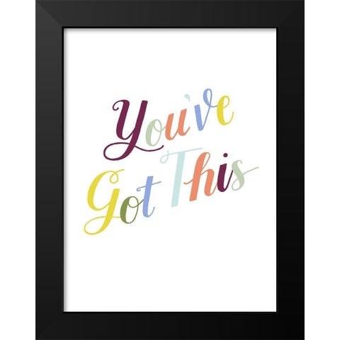 Be Yourself II Black Modern Wood Framed Art Print by Popp, Grace