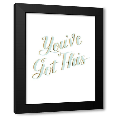 Be Yourself IV Black Modern Wood Framed Art Print with Double Matting by Popp, Grace