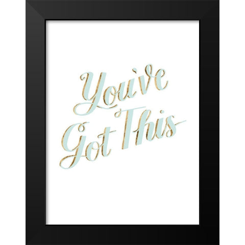Be Yourself IV Black Modern Wood Framed Art Print by Popp, Grace