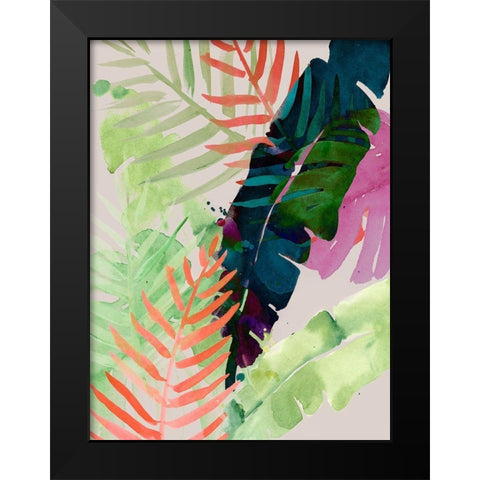 Electric Palms II Black Modern Wood Framed Art Print by Parker, Jennifer Paxton