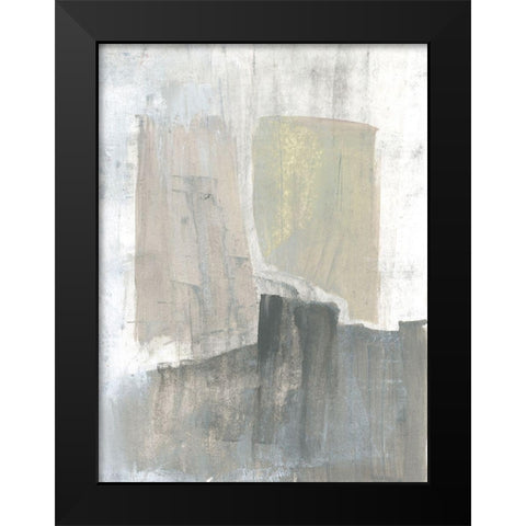 Muted Mod Shapes I Black Modern Wood Framed Art Print by Goldberger, Jennifer
