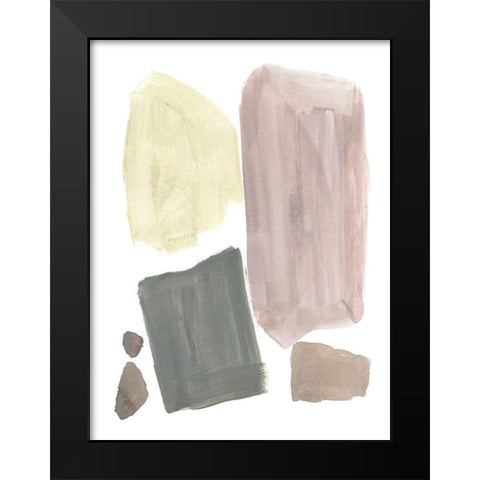 Muted Mod Shapes IV Black Modern Wood Framed Art Print by Goldberger, Jennifer