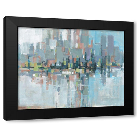 Metro I Black Modern Wood Framed Art Print with Double Matting by OToole, Tim