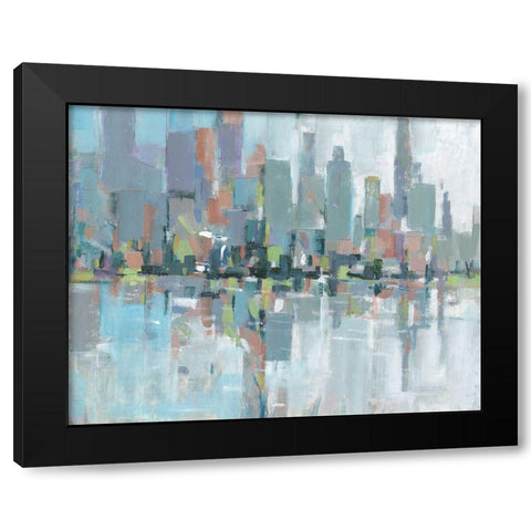 Metro II Black Modern Wood Framed Art Print with Double Matting by OToole, Tim