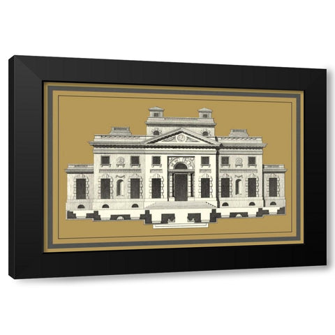 Grand Facade I Black Modern Wood Framed Art Print by Deneufforge