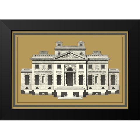 Grand Facade I Black Modern Wood Framed Art Print by Deneufforge