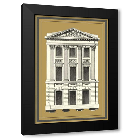 Grand Facade III Black Modern Wood Framed Art Print by Deneufforge