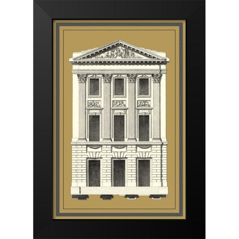 Grand Facade III Black Modern Wood Framed Art Print by Deneufforge