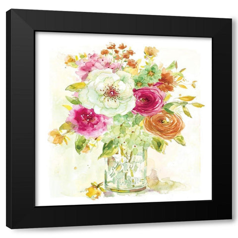 Garden Jar IV Black Modern Wood Framed Art Print with Double Matting by Franklin, Elizabeth
