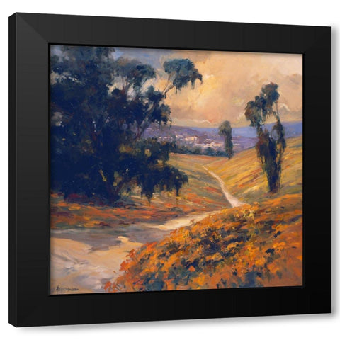 Afternoon II Black Modern Wood Framed Art Print with Double Matting by Stevens, Allayn