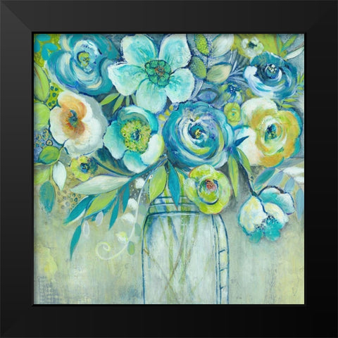 Late Summer Blooms I Black Modern Wood Framed Art Print by Summers, Elle