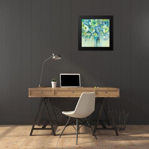 Late Summer Blooms II Black Modern Wood Framed Art Print by Summers, Elle