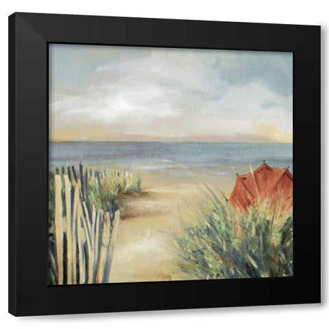 New Haven Black Modern Wood Framed Art Print with Double Matting by Franklin, Elizabeth